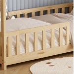 ΚΡΕΒΑΤΙ ΠΑΙΔΙΚΟ ΜΕ ΣΤΡΩΜΑ PHYLLIS HM21304 ΞΥΛΟ ΠΕΥΚΟΥ ΣΕ ΦΥΣΙΚΟ--ΣΤΡΩΜΑ 90x190εκ