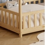 ΚΡΕΒΑΤΙ ΠΑΙΔΙΚΟ ΜΕ ΣΤΡΩΜΑ PHYLLIS HM21304 ΞΥΛΟ ΠΕΥΚΟΥ ΣΕ ΦΥΣΙΚΟ--ΣΤΡΩΜΑ 90x190εκ