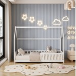 ΚΡΕΒΑΤΙ ΠΑΙΔΙΚΟ ΜΕ ΣΤΡΩΜΑ PHYLLIS HM21304.01 ΞΥΛΟ ΠΕΥΚΟΥ ΣΕ ΛΕΥΚΟ--ΣΤΡΩΜΑ 90x190εκ