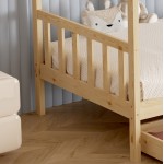 ΚΡΕΒΑΤΙ ΠΑΙΔΙΚΟ ΜΕ ΣΤΡΩΜΑ KLARICE HM21305 ΞΥΛΟ ΠΕΥΚΟΥ ΣΕ ΦΥΣΙΚΟ--ΣΤΡΩΜΑ 90x190εκ