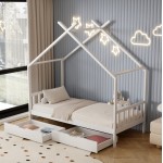 ΚΡΕΒΑΤΙ ΠΑΙΔΙΚΟ ΜΕ ΣΤΡΩΜΑ KLARICE HM21305.01 ΞΥΛΟ ΠΕΥΚΟΥ ΣΕ ΛΕΥΚΟ--ΣΤΡΩΜΑ 90x190εκ