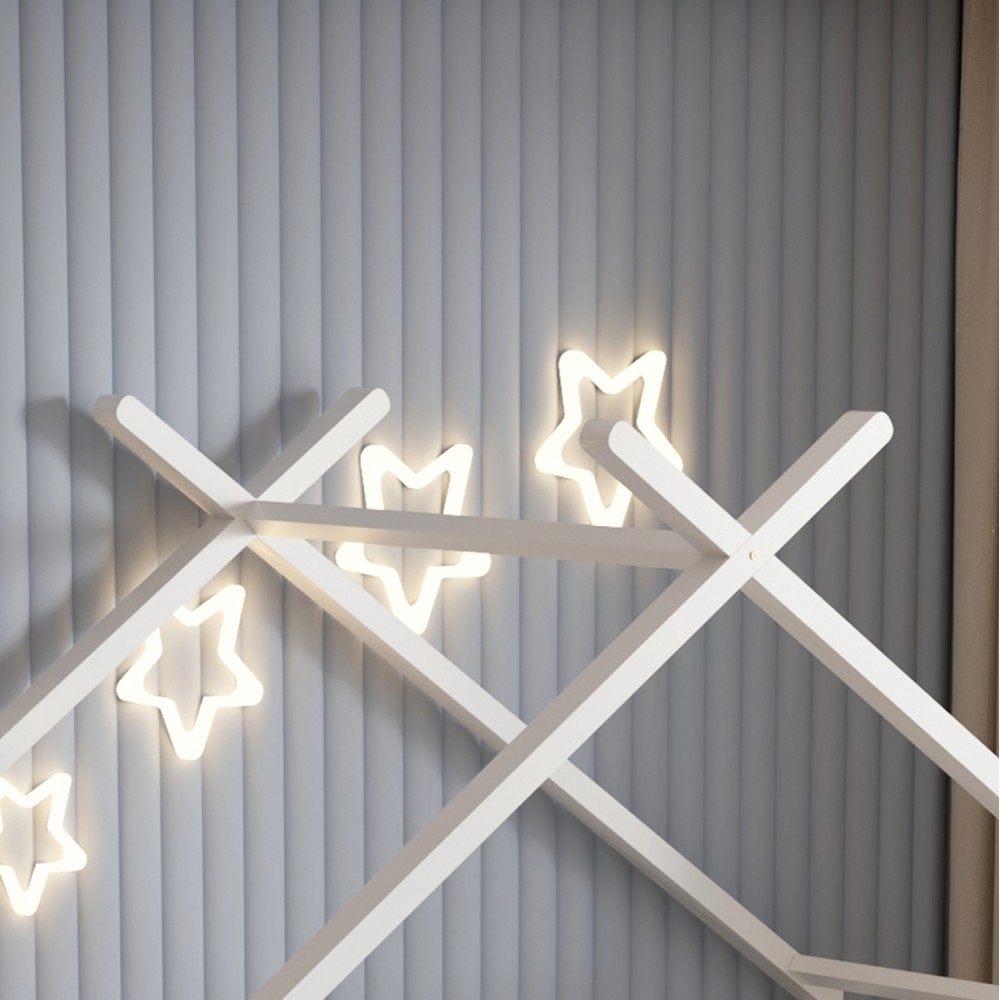 ΚΡΕΒΑΤΙ ΠΑΙΔΙΚΟ ΜΕ ΣΤΡΩΜΑ KLARICE HM21305.01 ΞΥΛΟ ΠΕΥΚΟΥ ΣΕ ΛΕΥΚΟ--ΣΤΡΩΜΑ 90x190εκ