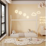 ΚΡΕΒΑΤΙ ΠΑΙΔΙΚΟ ΜΕ ΣΤΡΩΜΑ MUNK HM21306.01 ΞΥΛΟ ΠΕΥΚΟΥ ΣΕ ΛΕΥΚΟ--ΣΤΡΩΜΑ 90x190εκ