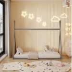 ΚΡΕΒΑΤΙ ΠΑΙΔΙΚΟ ΜΕ ΣΤΡΩΜΑ MUNK HM21306.02 ΞΥΛΟ ΠΕΥΚΟΥ ΣΕ ΓΚΡΙ--ΣΤΡΩΜΑ 90x190εκ