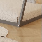 ΚΡΕΒΑΤΙ ΠΑΙΔΙΚΟ ΜΕ ΣΤΡΩΜΑ MUNK HM21306.02 ΞΥΛΟ ΠΕΥΚΟΥ ΣΕ ΓΚΡΙ--ΣΤΡΩΜΑ 90x190εκ