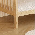 ΚΟΥΚΕΤΑ ΠΑΙΔΙΚΗ ΜΕ 2 ΣΤΡΩΜΑΤΑ LANTAI HM21307 ΞΥΛΟ ΠΕΥΚΟΥ ΦΥΣΙΚΟ--ΣΤΡΩΜΑΤΑ 90x190εκ