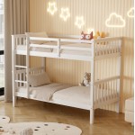 ΚΟΥΚΕΤΑ ΠΑΙΔΙΚΗ ΜΕ 2 ΣΤΡΩΜΑΤΑ LANTAI HM21307.01 ΞΥΛΟ ΠΕΥΚΟΥ ΛΕΥΚΟ--ΣΤΡΩΜΑΤΑ 90x190εκ