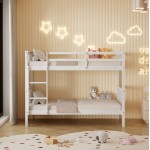 ΚΟΥΚΕΤΑ ΠΑΙΔΙΚΗ ΜΕ 2 ΣΤΡΩΜΑΤΑ LANTAI HM21307.01 ΞΥΛΟ ΠΕΥΚΟΥ ΛΕΥΚΟ--ΣΤΡΩΜΑΤΑ 90x190εκ