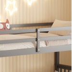 ΚΟΥΚΕΤΑ ΠΑΙΔΙΚΗ ΜΕ 2 ΣΤΡΩΜΑΤΑ LANTAI HM21307.02 ΞΥΛΟ ΠΕΥΚΟΥ ΓΚΡΙ--ΣΤΡΩΜΑΤΑ 90x190εκ