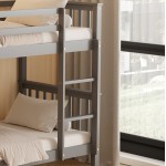 ΚΟΥΚΕΤΑ ΠΑΙΔΙΚΗ ΜΕ 2 ΣΤΡΩΜΑΤΑ LANTAI HM21307.02 ΞΥΛΟ ΠΕΥΚΟΥ ΓΚΡΙ--ΣΤΡΩΜΑΤΑ 90x190εκ