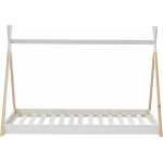 ΚΡΕΒΑΤΙ ΠΑΙΔΙΚΟ ΜΕ ΣΤΡΩΜΑ MUNK HM21308 ΞΥΛΟ ΠΕΥΚΟΥ ΦΥΣΙΚΟ-ΛΕΥΚΟ--ΣΤΡΩΜΑ 90x190εκ