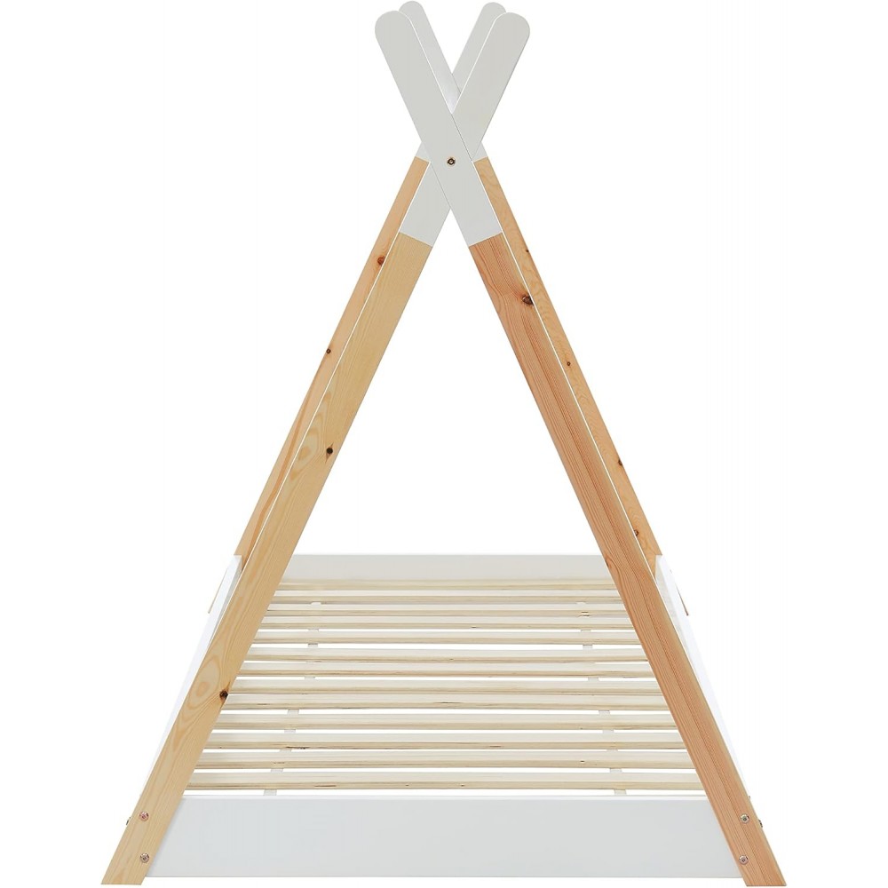 ΚΡΕΒΑΤΙ ΠΑΙΔΙΚΟ ΜΕ ΣΤΡΩΜΑ MUNK HM21308 ΞΥΛΟ ΠΕΥΚΟΥ ΦΥΣΙΚΟ-ΛΕΥΚΟ--ΣΤΡΩΜΑ 90x190εκ