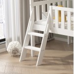 ΚΡΕΒΑΤΙ ΠΑΙΔΙΚΟ ΤΣΟΥΛΗΘΡΑ PHYLLIS HM21310.01 ΠΕΥΚΟ ΣΕ ΛΕΥΚΟ--ΜΕ ΣΤΡΩΜΑ 90x190εκ