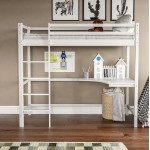 ΚΟΥΚΕΤΑ ΠΑΙΔΙΚΗ ΜΕ ΓΡΑΦΕΙΟ AKRON HM21311.01 ΞΥΛΟ ΠΕΥΚΟΥ ΛΕΥΚΟ--ME ΣΤΡΩΜΑ 90x190εκ