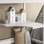 ΚΟΥΚΕΤΑ ΠΑΙΔΙΚΗ ΜΕ ΓΡΑΦΕΙΟ AKRON HM21311.01 ΞΥΛΟ ΠΕΥΚΟΥ ΛΕΥΚΟ--ME ΣΤΡΩΜΑ 90x190εκ