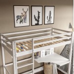 ΚΟΥΚΕΤΑ ΠΑΙΔΙΚΗ ΜΕ ΓΡΑΦΕΙΟ AKRON HM21311.01 ΞΥΛΟ ΠΕΥΚΟΥ ΛΕΥΚΟ--ME ΣΤΡΩΜΑ 90x190εκ