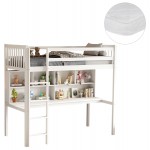 ΚΟΥΚΕΤΑ ΠΑΙΔΙΚΗ ΜΕ ΓΡΑΦΕΙΟ LIBRO HM21317 ΞΥΛΟ ΠΕΥΚΟΥ ΛΕΥΚΟ--ME ΣΤΡΩΜΑ 90x190εκ