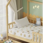 ΚΡΕΒΑΤΙ ΠΑΙΔΙΚΟ ΜΕ ΣΥΡΤΑΡΙΑ PHYLLIS HM21324 ΞΥΛΟ ΠΕΥΚΟΥ ΦΥΣΙΚΟ--ΜΕ ΣΤΡΩΜΑ 90x190εκ