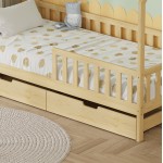 ΚΡΕΒΑΤΙ ΠΑΙΔΙΚΟ ΜΕ ΣΥΡΤΑΡΙΑ PHYLLIS HM21324 ΞΥΛΟ ΠΕΥΚΟΥ ΦΥΣΙΚΟ--ΜΕ ΣΤΡΩΜΑ 90x190εκ