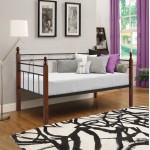 ΚΑΝΑΠΕΣ ΚΡΕΒΑΤΙ ΜΕ ΣΤΡΩΜΑ REVEN HM21329 ΜΕΤΑΛΛΟ & ΞΥΛΟ ΣΕ DIRTY OAK--ΣΤΡΩΜΑ 90Χ190εκ