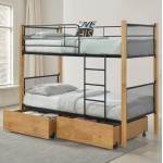 ΚΡΕΒΑΤΙ ΚΟΥΚΕΤΑ ΜΕ 2 ΕΠΙΔΑΠΕΔΙΑ ΣΥΡΤΑΡΙΑ RAYVEN HM21119.02 ΞΥΛΟ-ΜΕΤΑΛΛΟ-ΓΙΑ ΣΤΡΩΜΑΤΑ  90x190εκ