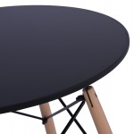 ΣΕΤ ΤΡΑΠΕΖΑΡΙΑΣ 3ΤΜΧ TWIST HM21371 ΣΤΡΟΓΓΥΛΟ ΤΡΑΠΕΖΙ Φ60 & 2 ΚΑΡΕΚΛΕΣ ΣΕ ΜΑΥΡΟ