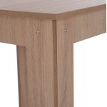 ΣΕΤ ΤΡΑΠΕΖΑΡΙΑΣ 3ΤΜΧ KELVIN HM21376 ΤΕΤΡΑΓΩΝΟ ΤΡΑΠΕΖΙ SONAMA OAK--2 ΚΑΡΕΚΛΕΣ ΜΑΥΡΕΣ