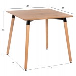 ΣΕΤ ΤΡΑΠΕΖΑΡΙΑΣ 3ΤΜΧ TWIST HM21379 ΤΕΤΡΑΓΩΝΟ ΤΡΑΠΕΖΙ--2 ΚΑΡΕΚΛΕΣ ΣΕ ΚΑΠΟΥΤΣΙΝΟ