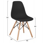 ΣΕΤ ΤΡΑΠΕΖΑΡΙΑΣ 3ΤΜΧ PALOMA HM21380.02 ΤΕΤΡΑΓΩΝΟ ΤΡΑΠΕΖΙ & 2 ΚΑΡΕΚΛΕΣ ΣΕ ΜΑΥΡΟ