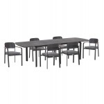 ΣΕΤ ΤΡΑΠΕΖΑΡΙΑΣ ΕΞ.ΧΩΡΟΥ 6 ΘΕΣΕΩΝ ELARA HM10726.01 ΓΚΡΙ ΑΛΟΥΜΙΝΙΟ-ΕΠΕΚΤΕΙΝΟΜΕΝΟ ΤΡΑΠΕΖΙ