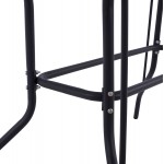 ΣΕΤ ΤΡΑΠΕΖΑΡΙΑΣ 5ΤΜΧ ADAM HM10727.01 ΚΑΡΕΚΛΕΣ ΜΕΤΑΛΛΙΚΕΣ & ΤΡΑΠΕΖΙ 110x60εκ ΓΚΡΙ