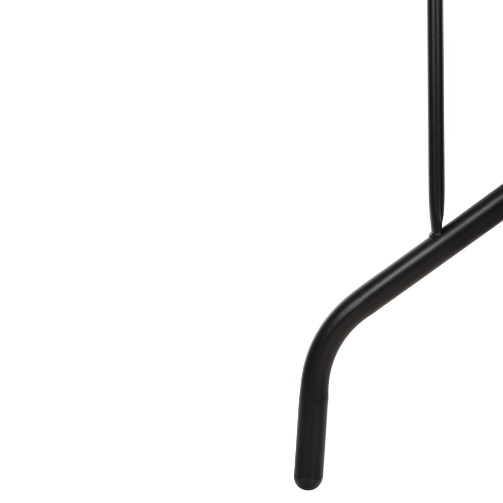 ΣΕΤ ΤΡΑΠΕΖΑΡΙΑΣ 5ΤΜΧ ADAM HM10727.03 ΚΑΡΕΚΛΕΣ ΜΕΤΑΛΛΙΚΕΣ & ΤΡΑΠΕΖΙ 120x70εκ ΜΑΥΡΟ