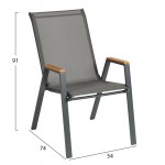ΣΕΤ ΤΡΑΠΕΖΑΡΙΑΣ 5ΤΜΧ BRUNO HM10729.01 ΚΑΡΕΚΛΕΣ ΜΕΤΑΛΛΙΚΕΣ & ΤΡΑΠΕΖΙ 140x80εκ ΓΚΡΙ