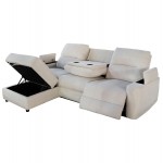 ΣΕΤ ΚΑΝΑΠΕΣ-ΠΟΛΥΘΡΟΝΑ RELAX SYNTHIA HM10735.01 ΜΠΕΖ ΥΦΑΣΜΑ-ΗΛΕΚΤΡΙΚΗ ΑΝΑΚΛΙΣΗ [L]