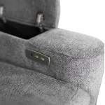 ΣΕΤ ΚΑΝΑΠΕΣ-ΠΟΛΥΘΡΟΝΑ RELAX SYNTHIA HM10736.03 ΓΚΡΙ ΥΦΑΣΜΑ-ΗΛ.ΑΝΑΚΛΙΣΗ [R]