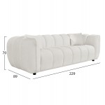 ΣΕΤ ΣΑΛΟΝΙ 3ΘΕΣΙΟΣ & 2ΘΕΣΙΟΣ LYKKE HM10812.02 ΕΚΡΟΥ ΥΦΑΣΜΑ
