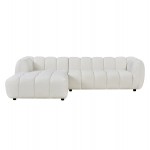 ΣΕΤ ΚΑΝΑΠΕΣ ΓΩΝΙΑ (ΑΡΙΣΤΕΡΗ)-ΠΟΛΥΘΡΟΝΑ LOUNGE LYKKE HM10820.02L ΕΚΡΟΥ ΥΦΑΣΜΑ
