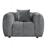 ΣΕΤ ΚΑΝΑΠΕΣ ΓΩΝΙΑ (ΔΕΞΙΑ)-ΠΟΛΥΘΡΟΝΑ LOUNGE LYKKE HM10820.01R ΓΚΡΙ ΥΦΑΣΜΑ