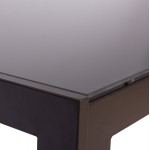 ΣΕΤ ΤΡΑΠΕΖΑΡΙΑΣ 7ΤΜΧ LEON HM10856.02 ΤΡΑΠΕΖΙ & 6 ΚΑΡΕΚΛΕΣ-- ΜΕΤΑΛΛΟ & TEXTILENE ΚΑΦΕ