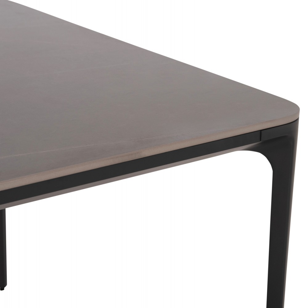 ΣΕΤ ΤΡΑΠΕΖΑΡΙΑΣ 9ΤΜΧ STAD HM10865.01 ΓΚΡΙ ΑΛΟΥΜΙΝΙΟ-SINTERED STONE TOP-OLEFIN