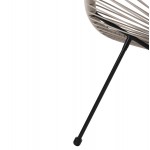 ΣΕΤ ΕΞΩΤΕΡΙΚΟΥ ΧΩΡΟΥ 3ΤΜΧ ACAPULCO HM11861.03 P.E.RATTAN ΕΚΡΟΥ-ΜΕΤΑΛΛΟ ΣΕ ΜΑΥΡΟ