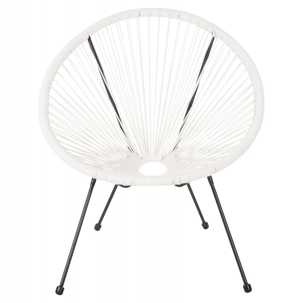 ΣΕΤ ΕΞΩΤΕΡΙΚΟΥ ΧΩΡΟΥ 3ΤΜΧ ACAPULCO HM11861.12 P.E.RATTAN ΛΕΥΚΟ-ΜΕΤΑΛΛΟ ΣΕ ΜΑΥΡΟ