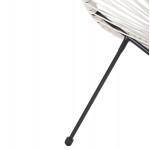 ΣΕΤ ΕΞΩΤΕΡΙΚΟΥ ΧΩΡΟΥ 3ΤΜΧ ACAPULCO HM11861.12 P.E.RATTAN ΛΕΥΚΟ-ΜΕΤΑΛΛΟ ΣΕ ΜΑΥΡΟ
