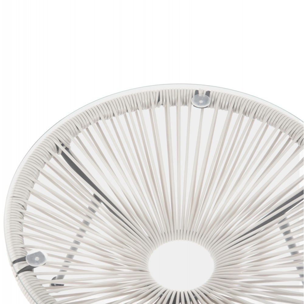 ΣΕΤ ΕΞΩΤΕΡΙΚΟΥ ΧΩΡΟΥ 3ΤΜΧ ACAPULCO HM11861.12 P.E.RATTAN ΛΕΥΚΟ-ΜΕΤΑΛΛΟ ΣΕ ΜΑΥΡΟ