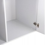 ΝΤΟΥΛΑΠΑ 3ΦΥΛΛΗ ΜΕ ΠΑΤΑΡΙ CARLY HM10891.05 ΜΕΛΑΜΙΝΗ ΣΕ ΛΕΥΚΟ 150X55Χ240Υεκ.