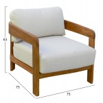 LOUNGE ΣΕΤ SOLARA HM10892 ΤΡΑΠΕΖΑΚΙ & 2 ΠΟΛΥΘΡΟΝΕΣ--ΞΥΛΟ ΑΚΑΚΙΑΣ--ΕΚΡΟΥ ΜΑΞΙΛΑΡΙΑ