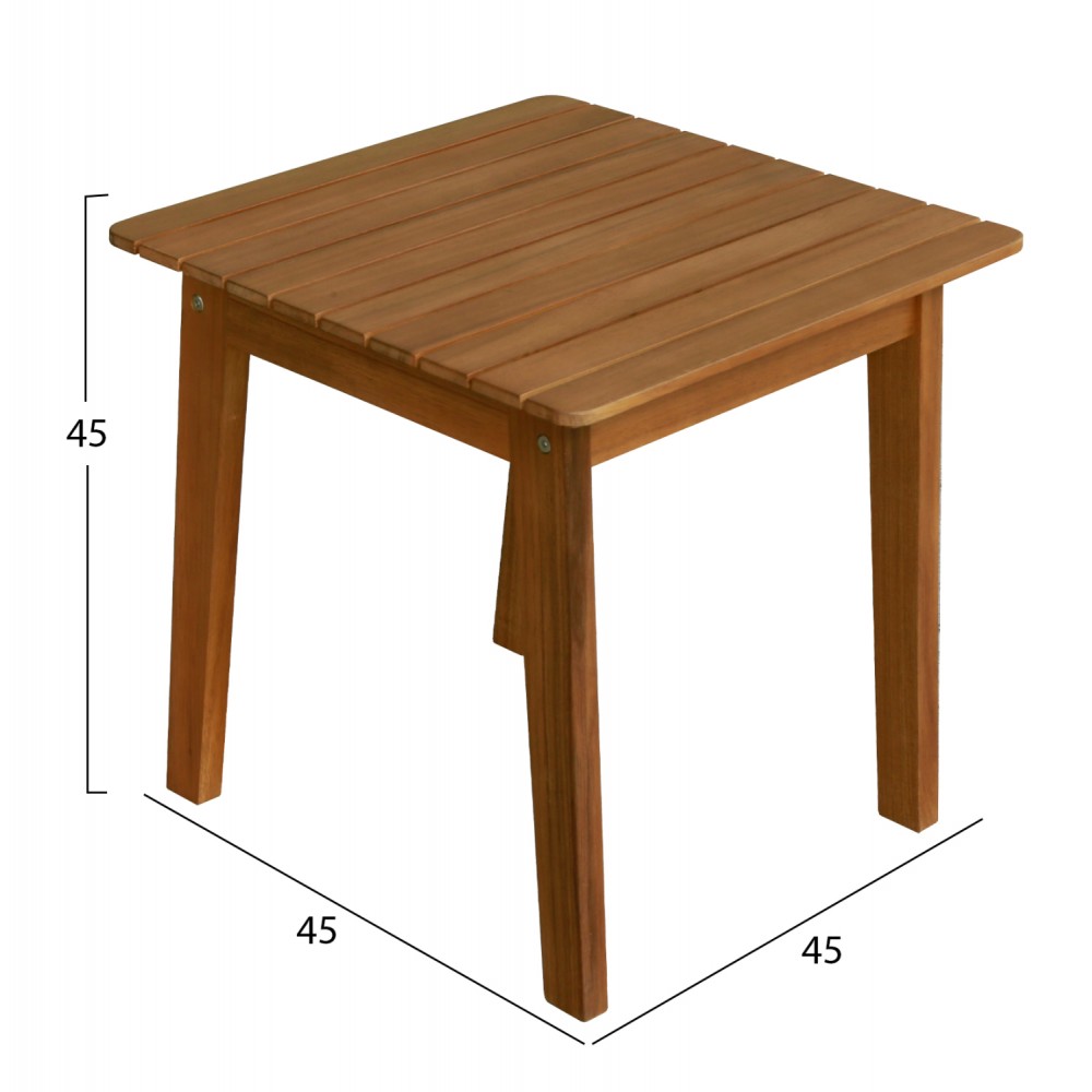 LOUNGE ΣΕΤ SOLARA HM10892 ΤΡΑΠΕΖΑΚΙ & 2 ΠΟΛΥΘΡΟΝΕΣ--ΞΥΛΟ ΑΚΑΚΙΑΣ--ΕΚΡΟΥ ΜΑΞΙΛΑΡΙΑ