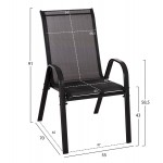 ΣΕΤ ΤΡΑΠΕΖΑΡΙΑΣ 5ΤΜΧ ADAM HM10896.03 ΤΡΑΠΕΖΙ 120x70εκ & 4 ΠΟΛΥΘΡΟΝΕΣ--ΜΑΥΡΟ