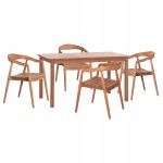 ΣΕΤ ΤΡΑΠΕΖΑΡΙΑΣ ΕΞ.ΧΩΡΟΥ 5ΤΜΧ EBENIZER HM10915 ΞΥΛΟ TEAK ΣΕ ΦΥΣΙΚΟ