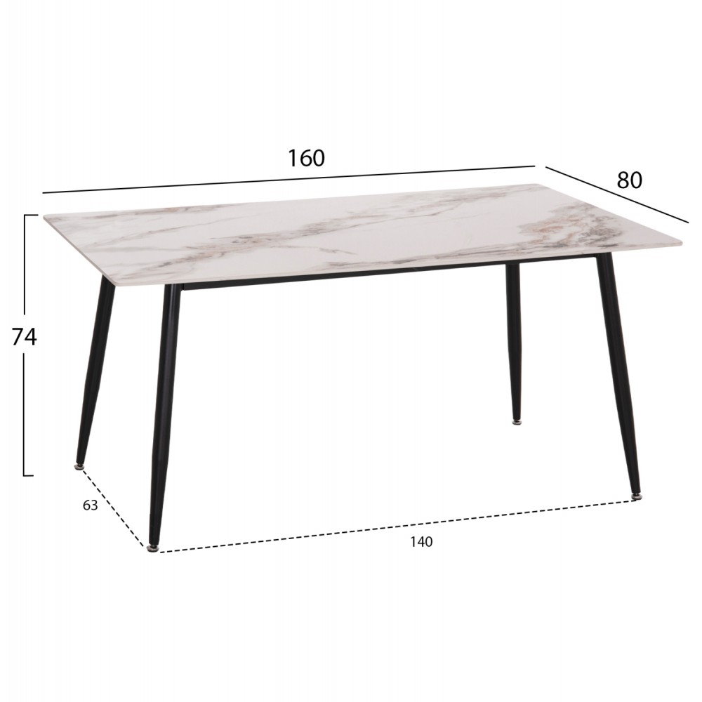 ΣΕΤ ΤΡΑΠΕΖΑΡΙΑΣ 5ΤΜΧ DETTON HM10951.02 ΚΕΡΑΜΙΚΟ TOP--ΥΦΑΣΜΑ ΜΠΕΖ/ΚΑΦΕ & ΜΕΤΑΛ.ΠΟΔΙΑ